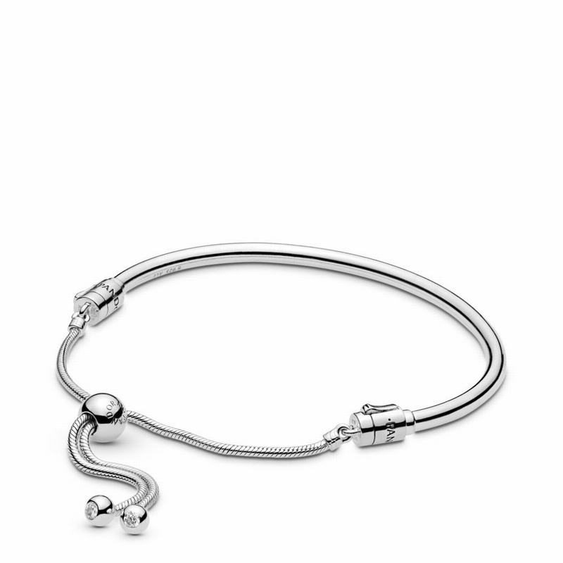 Pandora Sliding Bangle Bracelet Sale NZ, Sterling Silver (407615-AYH)